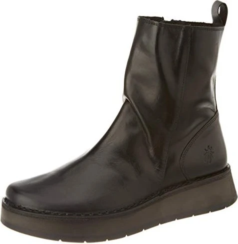 Fly London Zip Up Ankle Boots rug black (Damen)