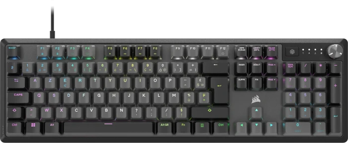 Corsair Gaming K70 CORE, Steel Gray, MLX RED, USB, FR