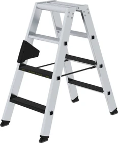 Günzburger Steigtechnik clip-step R13 Alu 2-tlg. Stehleiter, 2x 4 Stufen