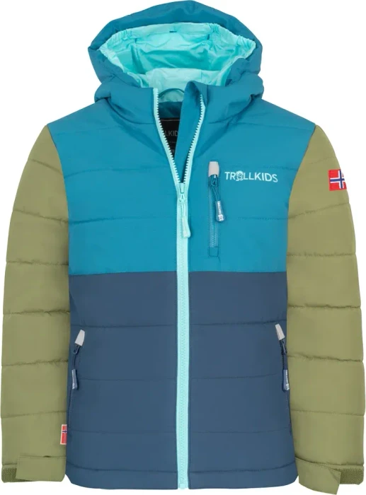 Trollkids Hemsedal Snow XT Skijacke dark marine/pine green (Junior)