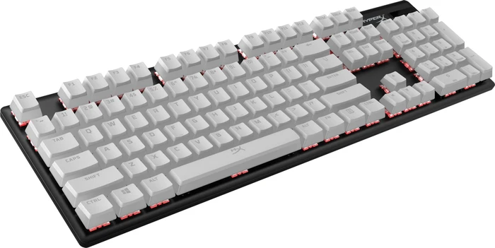 HP HyperX Pudding Keycaps, Kunststoff (PBT) Double-Shot, weiß, 104 Tasten, ANSI-US