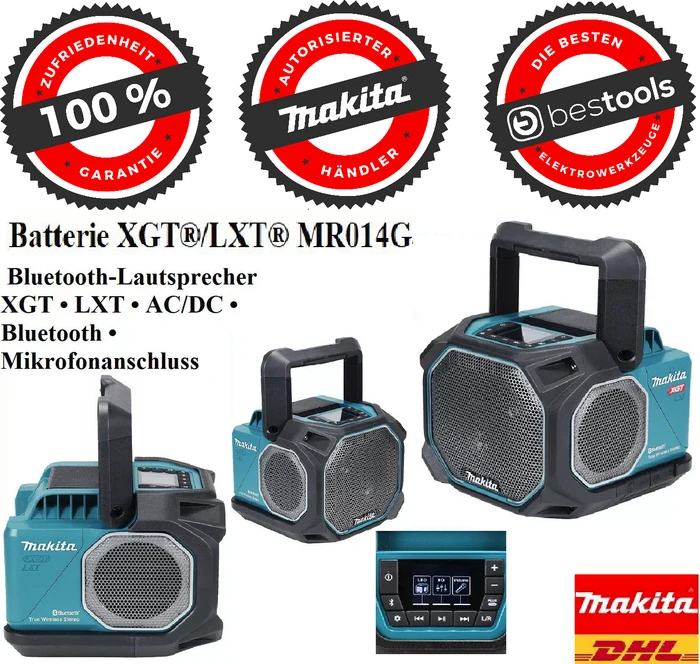 Makita MR014G Akku-/Elektro-Baustellenlautsprecher solo