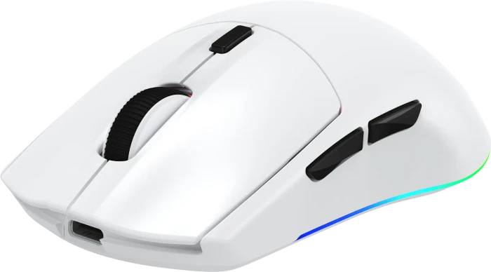 White Shark Cador Wireless Gaming Mouse, weiß, USB/Bluetooth