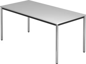 Hammerbacher Meeting D-Serie DR16/5/C Konferenztisch 160x80cm grau/chrom