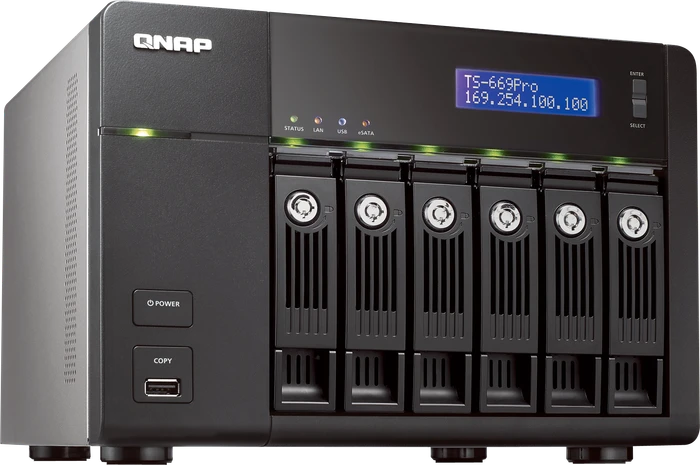 QNAP Turbo Station TS-669 Pro 24TB, 1GB RAM, 2x RJ-45 1000Base-T, 2x USB-A 3.0