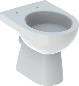 Geberit Renova Stand-WC Tiefspüler, Abgang horizontal, teilgeschlossene Form weiß/KeraTect