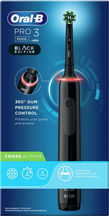 Oral-B Pro 3 3000 CrossAction Black Edition