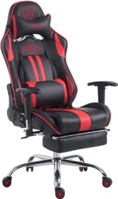 CLP Racing Limit V2 Kunstleder Gamingstuhl mit Fußstütze, schwarz/rot