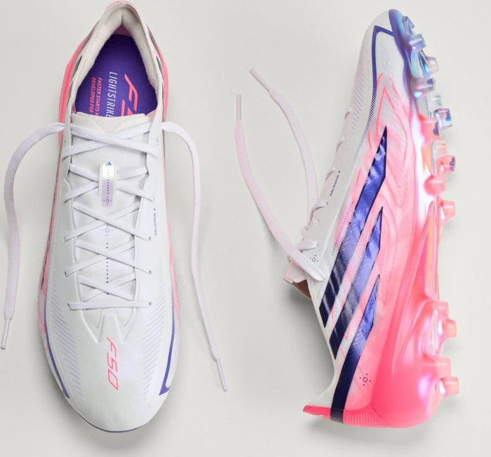 adidas F50 Hyperfast Elite AG cloud white/solar purple/solar turbo