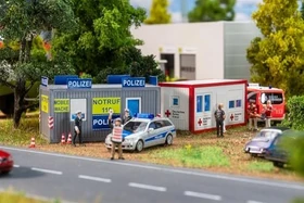Faller Bürocontainer Polizei und DRK