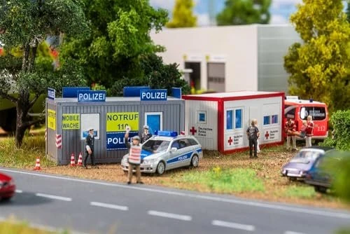 Faller Bürocontainer Polizei und DRK