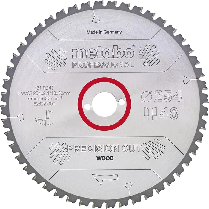 Metabo Precision Cut Kreissägeblatt 84Z, 315x1.8x30mm, 1 Stück