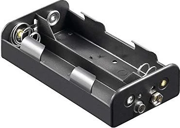 goobay 4x Baby C Batteriehalter mit Druckknopfanschluss