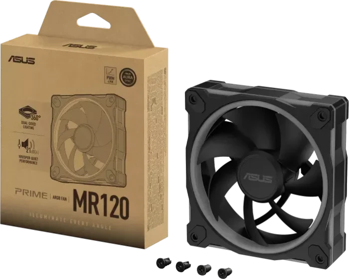 ASUS MR120 ARGB, schwarz, 120mm