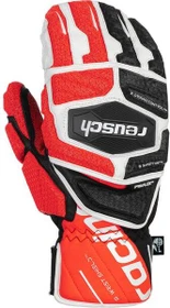Reusch Worldcup Warrior GS Mitten Skihandschuhe black/white/fluo red