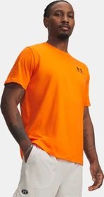 Under Armour Sportstyle Left Chest Funktionsshirt kurzarm outrageous orange/black (Herren)