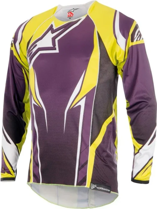 Alpinestars A-Line 2 Trikot langarm purple/acid yellow (Herren)