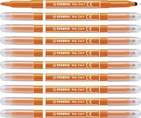 STABILO Trio 2 in 1 orange, 10er-Pack