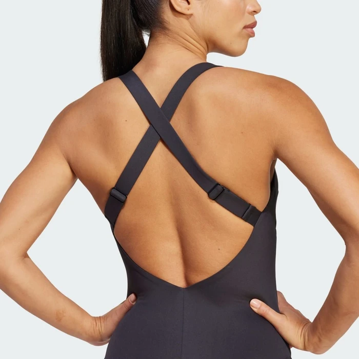 adidas Iconisea Padded Premium X-Back Badeanzug schwarz/weiß (Damen)