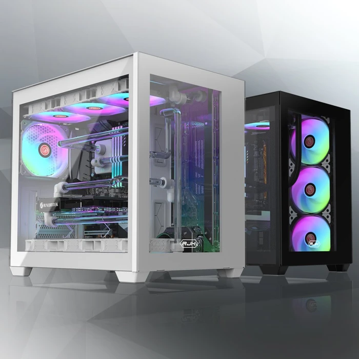Raijintek Paean C7, weiß, Glasfenster