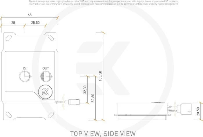 EK Water Blocks Classic Line EK-Supremacy Classic RGB AMD, Nickel, Acryl