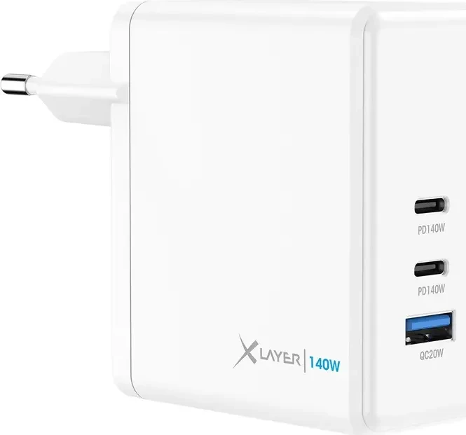 XLayer Ladegerät Universal 140W Powercharger weiß