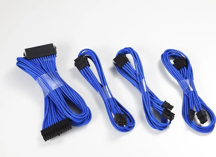 Phanteks Verlängerungskabel Kit für Netzteile, blau, 500mm