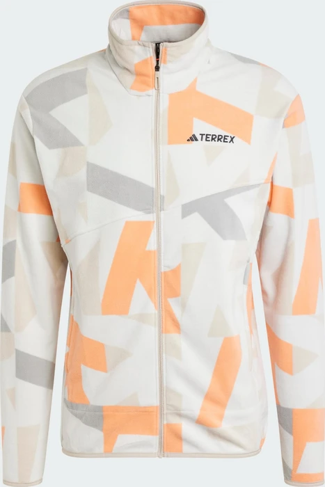 adidas Terrex Multi Printed Fleece Jacke grey one/amber tint (Herren)