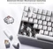 RK Royal Kludge RK87 Wireless TKL, LEDs RGB, weiß, RK BROWN, USB, US Vorschaubild