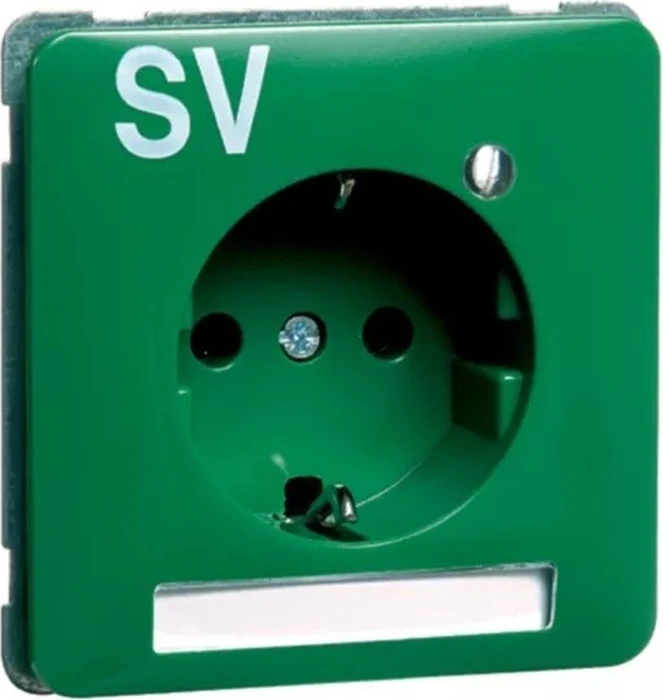 Peha Steckdose SCHUKO SV Beschriftungsfeld LED, grün