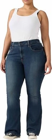 Levi's 726 High Rise Flare Jeans dark indigo worn in (Damen)