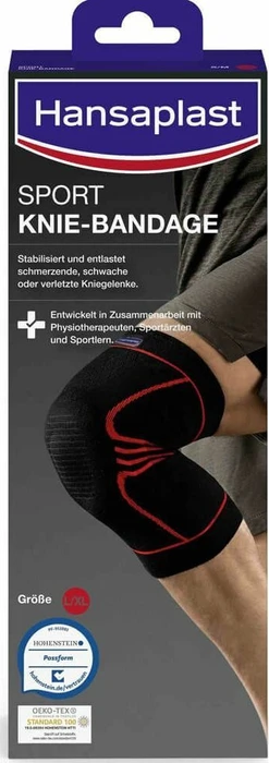 Hansaplast Sport Kniebandage Größe L, 1 Stück