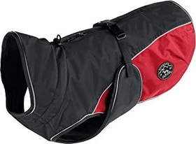 Hunter Uppsala Cozy Hundemantel, Wintermantel, wasserabweisend, reflektierend, 25, anthrazit/rot