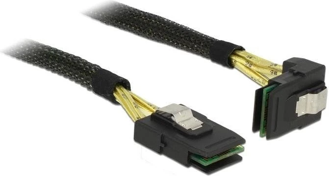 DeLOCK Kabel Mini SAS SFF-8087 auf Mini SAS SFF-8087 gewinkelt, 1m
