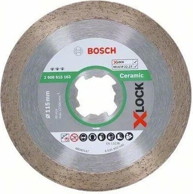 Bosch Professional X-LOCK Best for Ceramic Diamanttrennscheibe, 115x1.6x22.23mm, 1 Stück