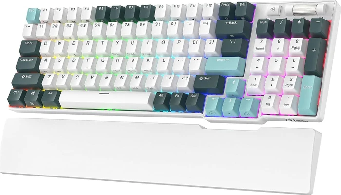 RK Royal Kludge RK96 96% Wireless, Camp Green Limited Edition, LEDs RGB, hot-swap, RK YELLOW, USB/Bluetooth, US