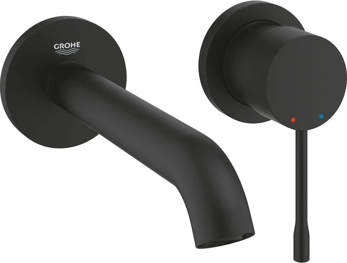 Grohe Essence 2-Loch-Waschtischbatterie M phantom black