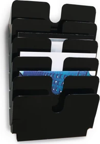 Durable Flexiplus 6 Prospekthalter, 6 Fächer, A4, quer, schwarz