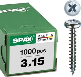 Spax WIROX A9J 4CUT PZ1 Universalschraube, 3x15mm, 1000 Stück