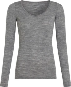 Icebreaker Siren Sweetheart Funktionsshirt langarm gritstone heather (Damen)