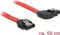 DeLOCK SATA 6Gb/s Kabel rot 0.5m, rechts gewinkelt Vorschaubild