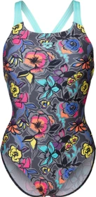 Arena Vivid Repeat Swim Pro-Back Badeanzug grey multi/water (Damen)