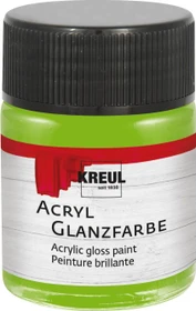 Kreul Acryl Glanzfarbe, lindgrün, 50ml