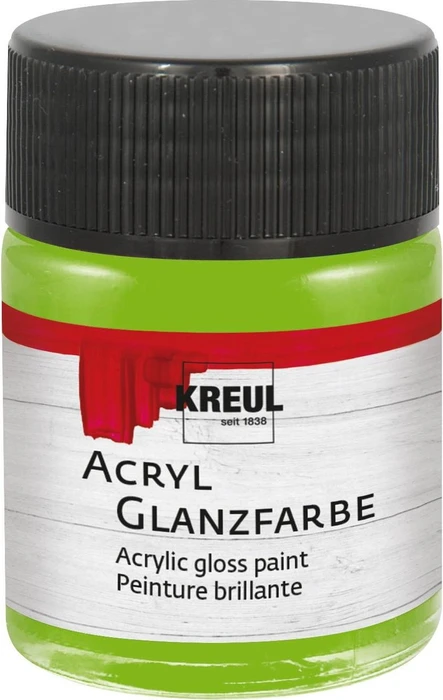 Kreul Acryl Glanzfarbe, lindgrün, 50ml