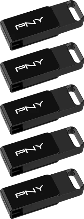 PNY Elite Type-C 64GB, USB-C, USB 3.2 Gen 1×1, 5er-Pack