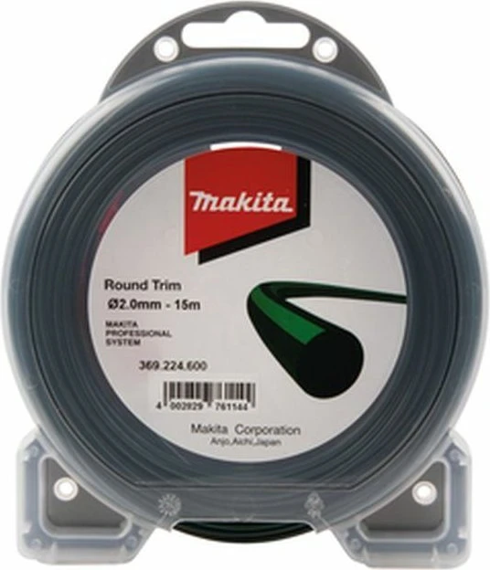 Makita Round Trim Trimmerfaden für Rasentrimmer, 2mm/15m