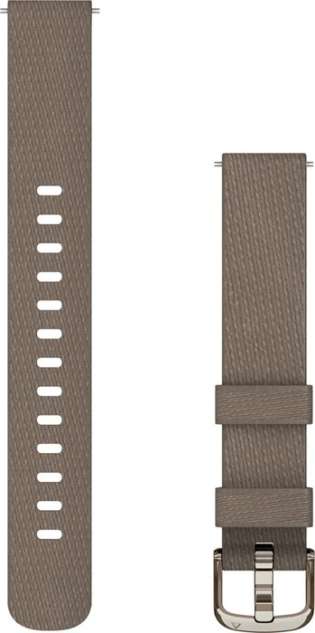 Garmin Ersatzarmband 14mm Nylon für Lily 2 coffee/cream gold