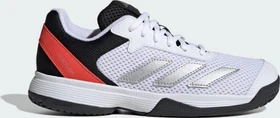 adidas Courtflash cloud white/silver metallic/bright red (Junior)