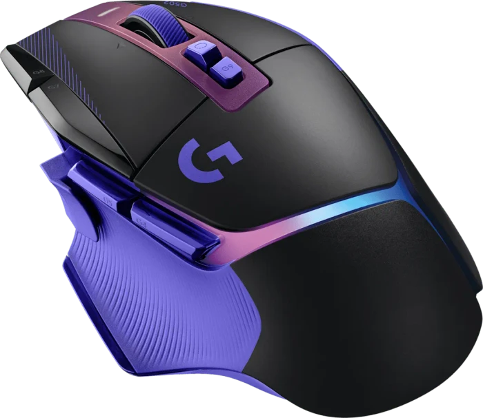 Logitech G502 X Plus, schwarz/violett, USB