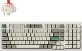 Keychron Q5 Max, Shell White, 96%, LEDs RGB, hot-swap, Gateron Jupiter RED, USB/Bluetooth, US